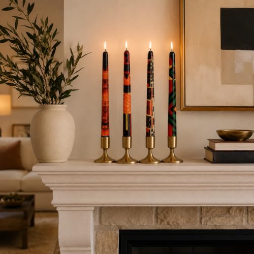 African Print Taper Candles 10in (AFRICAN)