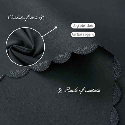 Adhesive Blackout Curtains (59"W x 84"L (Pack of 1) / Black)