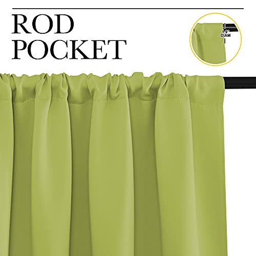 Kitchen Curtains (Fresh Green / 34"W x 40"L (Pack of 2))