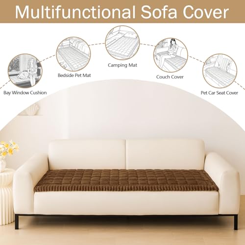 Couch Cover for Dogs (Brown / 27.6"x82.7")