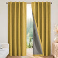 Blackout Curtains for Bedroom (Yellow / 37"W x 96"L (Pack of 2))