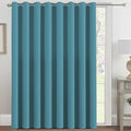 Blackout Patio Curtains 100 x 108 Inches for Sliding Door Extral Wide Blackout Curtain Panels Thermal Insulated Room Divider (100"W x 108"L (Pack of 1) / Storm Blue)