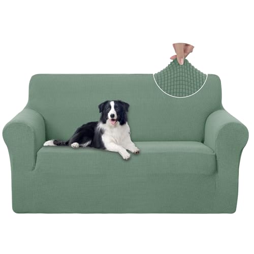 Loveseat Cover Stretch Couch Cover Sofa Slipcover (Cyan / Loveseat)