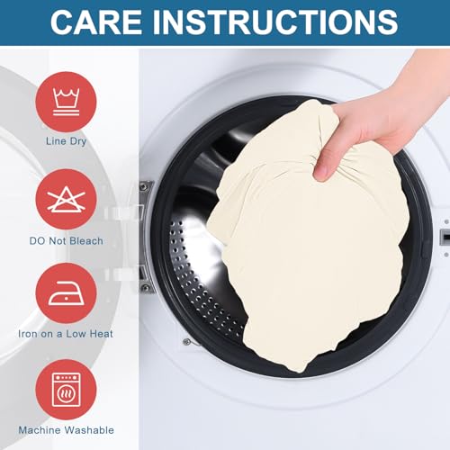 Couch Cushion Covers (Cream / Seat 1 Pack)