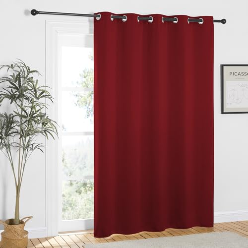 Burgundy Red Blackout Curtains 84 inch Length (Burgundy Red / 66"W x 84"L (Pack of 1))