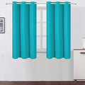 Teal Blackout Curtains 34 x 54 Inch Length (Teal / 34"W x 54"L (Pack of 2))