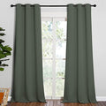 Room Darkening Curtain Panels (Dark Mallard / 42"W x 90"L (Pack of 2))