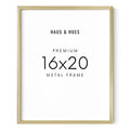 16x20 Gold Picture Frame (Set of 01 / Gold Metal / 16x20 in)