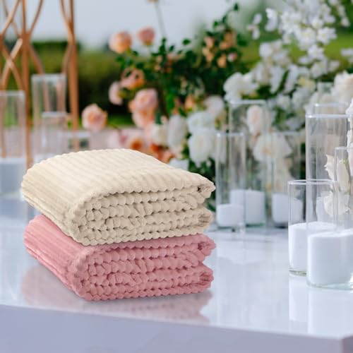 12 Pcs Flannel Blankets Bulk (Multicolor)