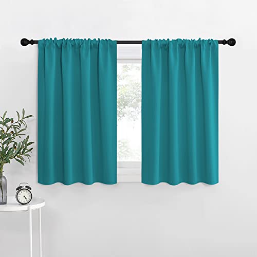 Blackout Curtains for RV Windows (Peacock Blue / 29"W x 20"L (Pack of 2))