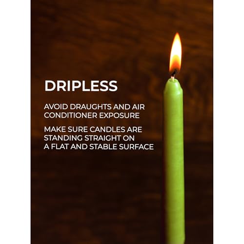 10 inch Olive Taper Candles Set of 4 (Tapered 10 inch / Olive)