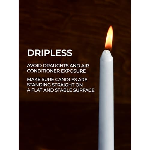 12 inch Taper Candles Set of 4 (Tapered 12 inch / Light Gray)