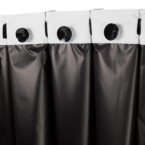 Portable Blackout Curtain Shade with Suction Cups (White / 2-Pack)