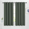 Blackout Curtains for Bedroom (Dark Mallard / 46"W x 63"L (Pack of 2))