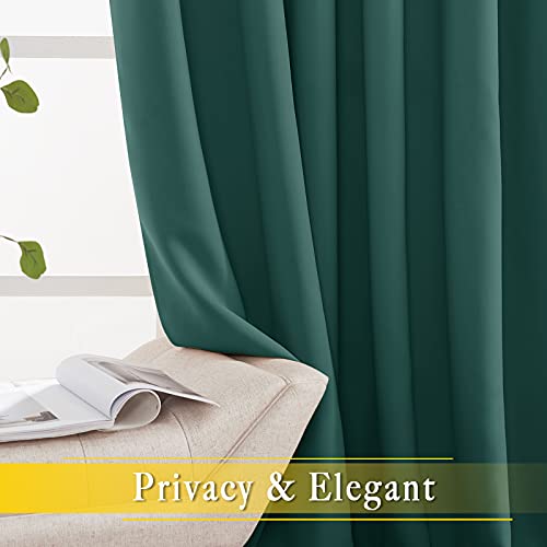 Bedroom Window Blackout Curtain Panel (Hunter Green / 80"W x 84"L (Pack of 1))