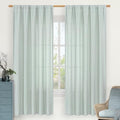 Light Blue Linen Curtains 72 inch Length for Living Room (Light Blue / 52"W x 72"L (Pack of 2))