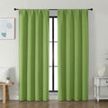 Ava Lime Blackout Curtains for Bedroom 72 Inch Length 2 Panels Set (Lime / 40"W x 72"L (Pack of 2))