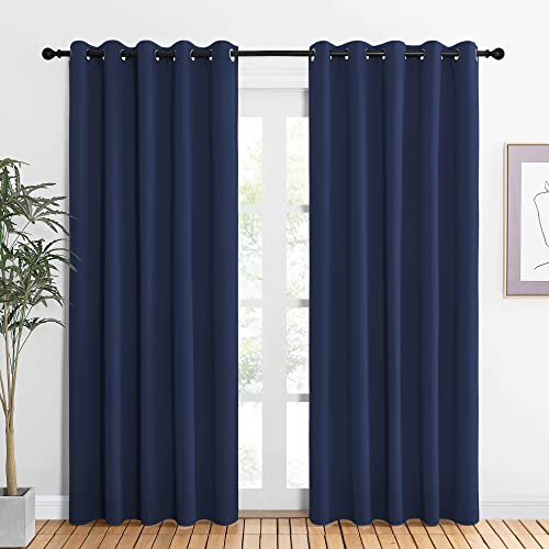 Blackout Curtain Panels (Navy / 60"W x 84"L (Pack of 2))