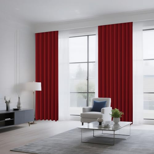 Red Blackout Curtains Customize (Red / Customsize)