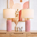23" Ceramic Table Lamps for Living Room (23'' Medium - Matte Red)