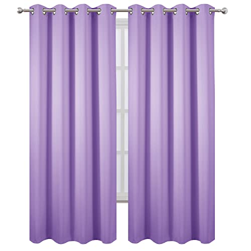 Blackout Curtains 66 x 84 inch (Lavender / 66"W x 84"L (Pack of 2))