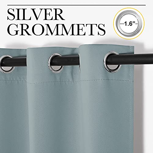 Bedroom Curtains Blackout Drapery Panels (Stormy Sea / 42"W x 54"L (Pack of 2))