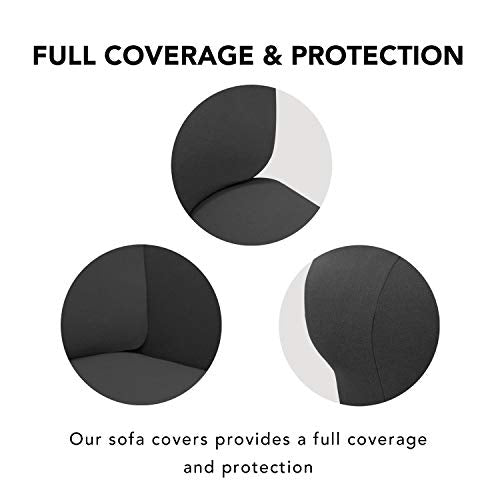 Stretch Couch Covers for Sofa Large Sofa Slipcovers Dark Gray (Large Sofa / Dark Gray)