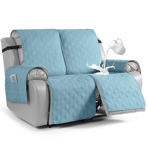 Waterproof Recliner Loveseat Covers Washable (Azuree / 2 Seater)