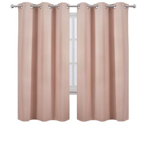 Blush Thermal Blackout Curtains (Blush / 42"W x 72"L (Pack of 2))