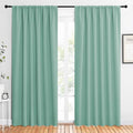 2 Panels Blackout Curtains (Aqua / 62"W x 84"L (Pack of 2))