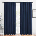 Navy Curtains Blackout Draperies (Navy / 52"W x 84"L (Pack of 2))
