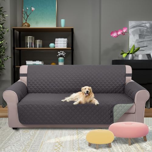 4 Seater Sofa Cover 91''Large Couch Cover (Dark Grey/Light Grey / 91''sofa Xxl - Xxl Large)