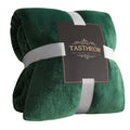 Large Flannel Fleece Throw Blanket (60"x80" / Darkgreen)