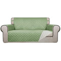 Reversible Quilted Couch Covers for Dogs Loveseat Sofa Cover 54" (Medium-XL / Sage Green/Ivory)
