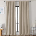 Biscotti Beige Blackout Curtains for Bedroom 102 Inches Long 2 Panels (Biscotti Beige / 50"W x 102"L (Pack of 2))