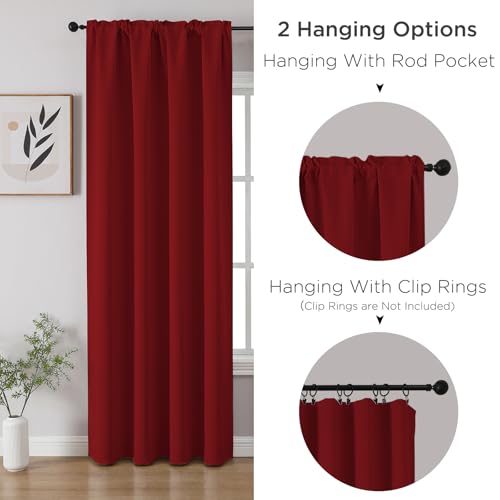 Red Blackout Curtains Customize (Red / Customsize)