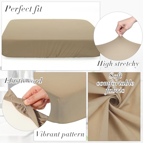 4 Pcs Stretch Cushion Covers (Sand / Seat Cover)