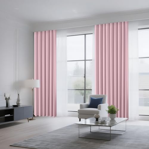 Light Pink Blackout Curtains Customize (Light Pink / Customsize)