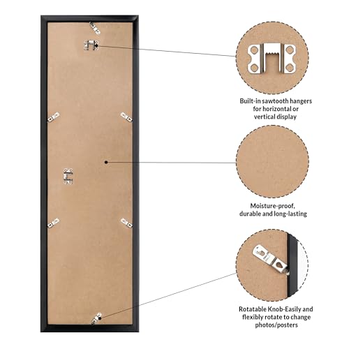 10x30 Picture Frame for Wall Display (Black / 10x30)