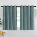 Greyish Blue Blackout Curtain for Kitchen Over Sink (Greyish Blue / 52"W x 45"L (Pack of 1))