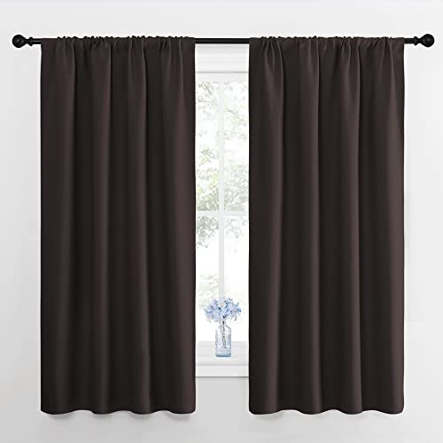 RV Blackout Curtains for Camper Windows (Toffee Brown / 29"W x 50"L (Pack of 2))