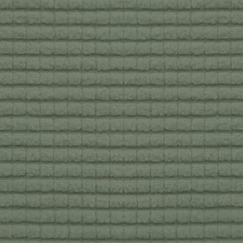 Stretch 1 Piece Chaise Lounge Cushion Slipcover (Chaise Cover / Greyish Green)