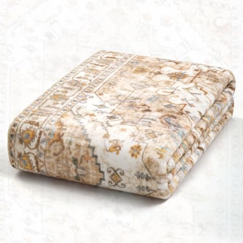 2'6"x10' Washable Non Slip Boho Runner Rug for Hallway (Vintage Peach/Cream / 2'6" x 10' (Runner))