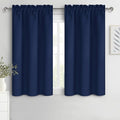 Blackout Curtains for Bedroom 38 x 45 Inch Long Navy Blue 2 Panels (Navy Blue / 38"W x 45"L (Pack of 2))