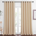 Blackout Sliding Glass Door Curtain 110 inch Length (Biscotti Beige / 66"W x 110"L (Pack of 1))