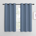 Home Fashion Blackout Curtain Panels (Stone Blue / 42"W x 48"L (Pack of 2))