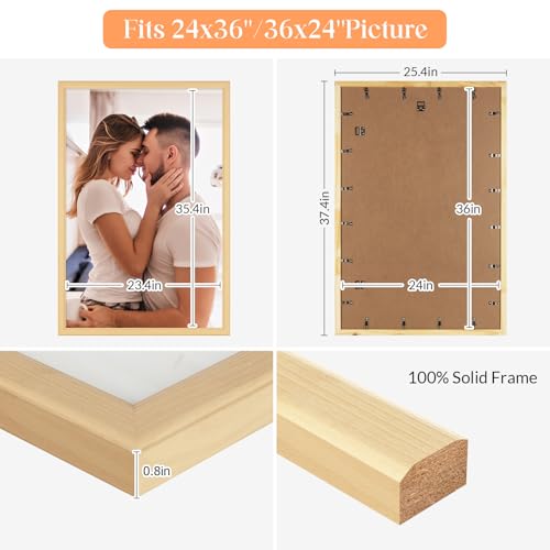 Wood 24x36 Poster Frame (Woodgrain / 24x36)