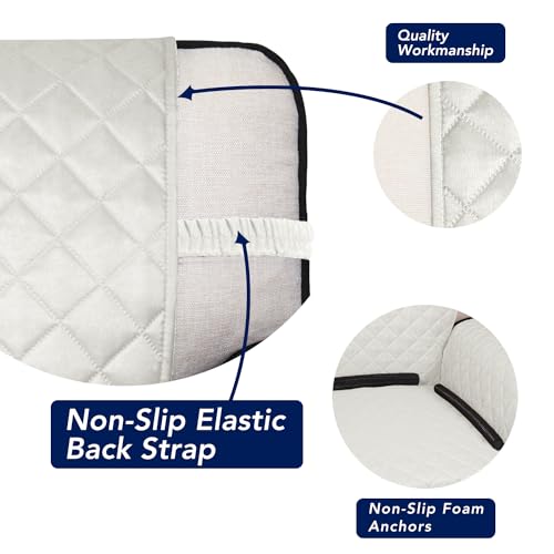 Reversible Quilted Sofa Cover Dog Couch Covers for Sofa (Large / Ivory/Ivory)