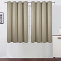 Beige Thermal Blackout Curtains (Beige / 52"W x 54"L (Pack of 2))
