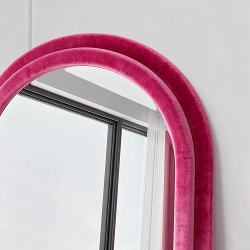 Full Length Mirror (Arched - Rose Red)